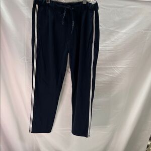 Circo Men's Dark Blue Joggers with White Stripes